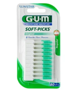 Sunstar Gum Soft-Picks Original con Fluoruro Normale 80 Unità