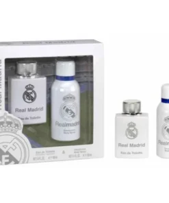Real Madrid Eau De Toilette Spray 100ml Set 2 Pezzi
