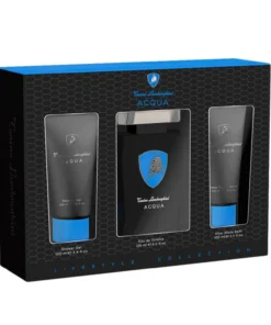 Tonino Lamborghini Acqua Eau De Toilette 125ml Spray Gel De Baño 100ml Balsamo After Shave 100ml