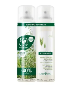 Klorane Shampoo Secco al Latte d'Avena Duplo 2x150ml