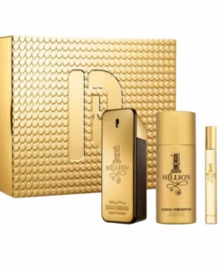Paco Rabanne 1 Million Eau de Toilette Spray 100ml Set da 3 Pezzi