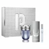 Paco Rabanne Invictus Eau de Toilette Spray 100ml Set di 3 pezzi