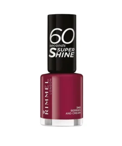 Smalto per unghie Rimmel London 60 Seconds Super Shine 340 Berries And Cream