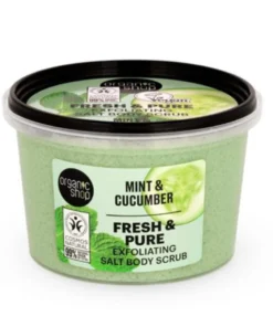 Organic Shop Sali esfolianti per il corpo alla menta fresca e pura 250 ml