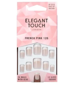 Unghie French Naturali Elegant Touch 126 Corte