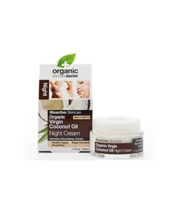 Crema notte all'olio di cocco vergine Dr Organic 50 ml