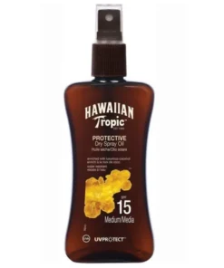 Hawaiian Tropic Olio Spray Secco Protettivo SPF 15 Medio 200ml