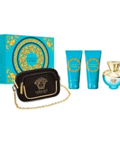 Versace Dylan Torquoise Eau de Toilette Spray 100ml Set di 4 pezzi