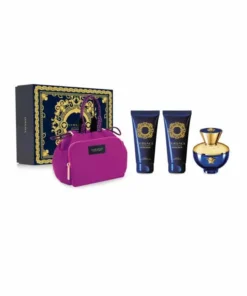 Versace Dylan Blue Pour Femme Eau De Parfum Spray 100ml Set da 4 Pezzi