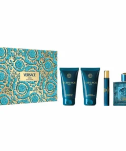 Versace Eros Eau de Parfum Spray 100ml Set di 4 pezzi