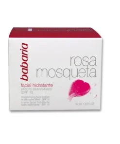Babaria Crema Viso Idratazione 24 Ore Olio di Rosa Canina SPF15 50 ml