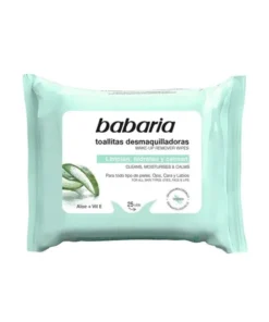 Salviettine detergenti per il viso Babaria Aloe Vera 25 unità