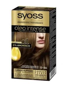 Syoss Oleo Intense Colorazione Permanente per Capelli 5-86 Castano Caramello