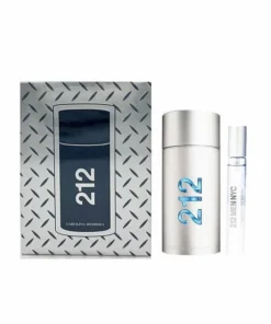 Carolina Herrera 212 Men NYC Eau de Toilette Spray 100ml Set di 2 pezzi