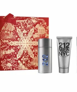 Carolina Herrera 212 Men Eau de Toilette Spray 100ml Set di 3 pezzi