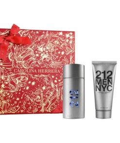 Carolina Herrera 212 Men Eau de Toilette Spray 100ml Set di 3 pezzi