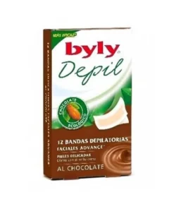 Byly Depil Fasce per il viso al cioccolato 12 unità