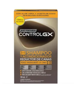 Just for Men Control Gx Shampoo e Balsamo Riducente per Capelli Grigi 118 ml