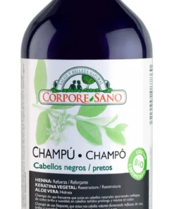 Shampoo all'henné Corpore 300 ml per capelli neri (biologico)