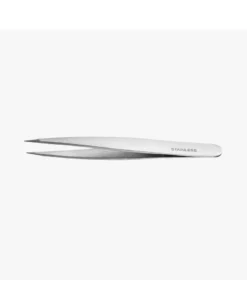 Pinzette Eurostil in acciaio inox a punta fine 9,5 cm