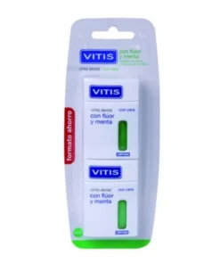 Nastro dentale Vitis con fluoro e menta 2x50m