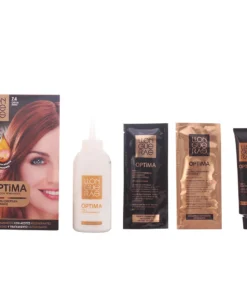 Llongueras Optima Tinta Permanente per Capelli Senza Ammoniaca 7.4 Rame Medio