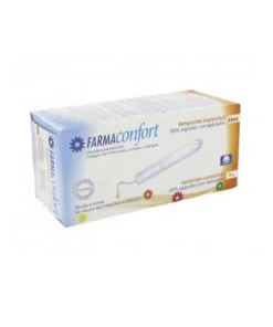 Assorbenti interni FarmaConfort in cotone con applicatore, taglia Superplus, 14 unità