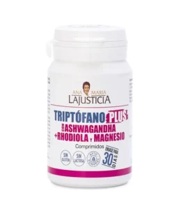 Justice Tryptophan Plus con Ashwagandha Rhodiola e Magnesio 60 Compresse