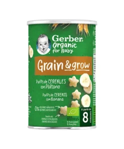 Gerber Organic Puff Cereals e Banana