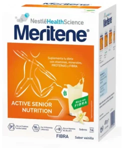 Meritene Active Senior Nutrition Frullato ricco di fibre al gusto di vaniglia 14 bustine