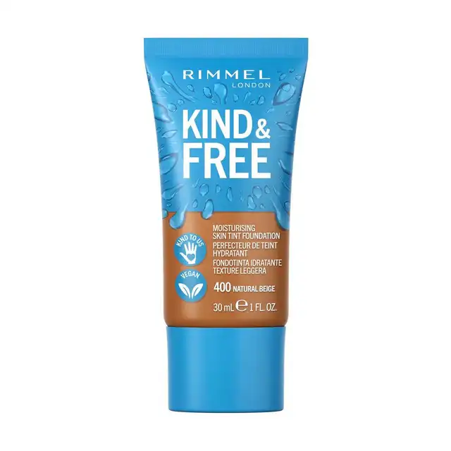 Rimmel London Kindy Free Skin Tint Foundation 400-Natural Beige