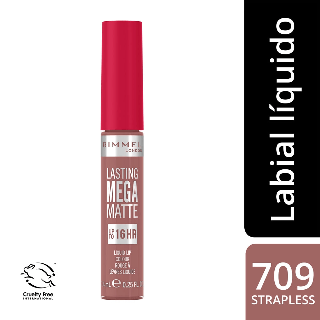 Rimmel London Lasting Mega Matte Liquid Lip Colour 709-Strapless 7,4ml